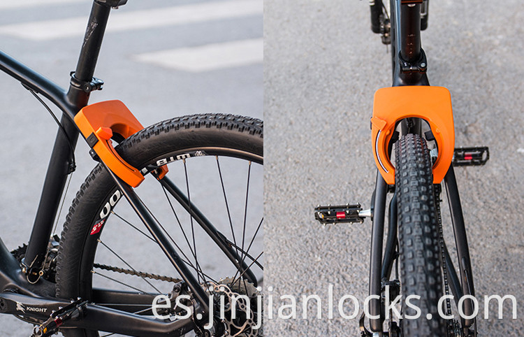 Bloqueo de marco de bicicleta controlado de bloqueo de bloqueo de 8,5 mm de espesor, bloqueo de bicicletas Bluetooth